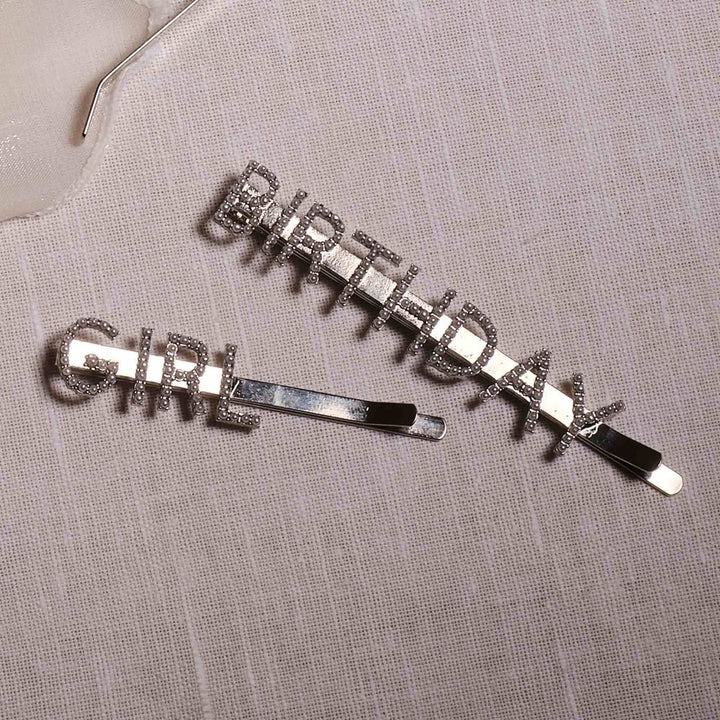 Happy Bowday Hair Slide (1PC)