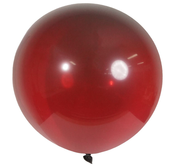 24"(60cm) Crystal Burgundy Super Jumbo Latex Balloon