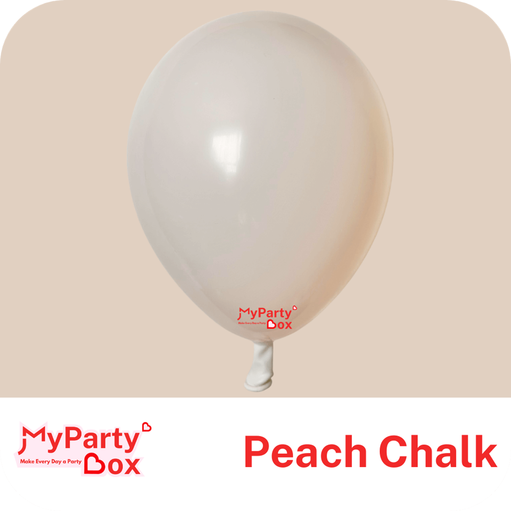 Peach Chalk Double Stuffed Latex Balloon