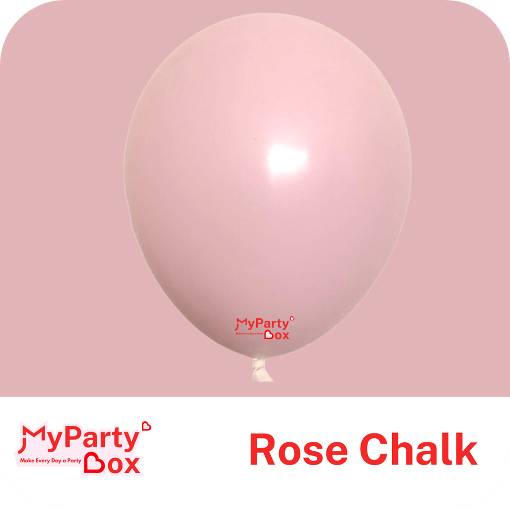 My Party Box Rose Chalk Double Stuffed Latex Balloon