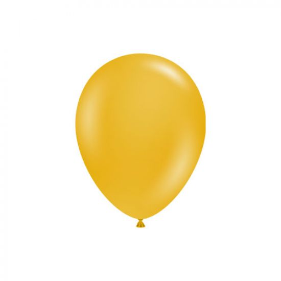 Tuftex 5" 12cm Mustard Mini Latex Balloon