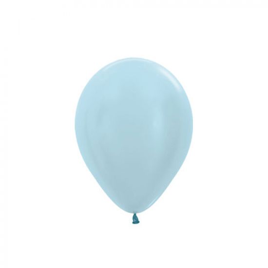 Sempertex 5" 12cm Pearl Blue Mini Latex Balloon