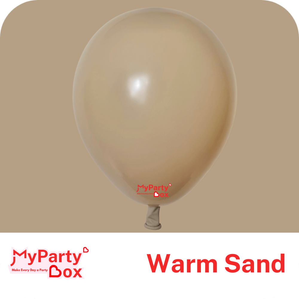 Warm Sand Double Stuffed Latex Balloon