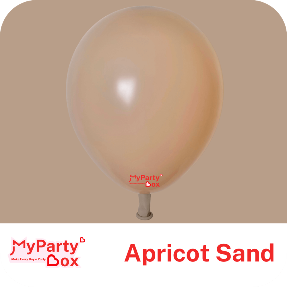 Apricot Sand Double Stuffed Latex Balloon