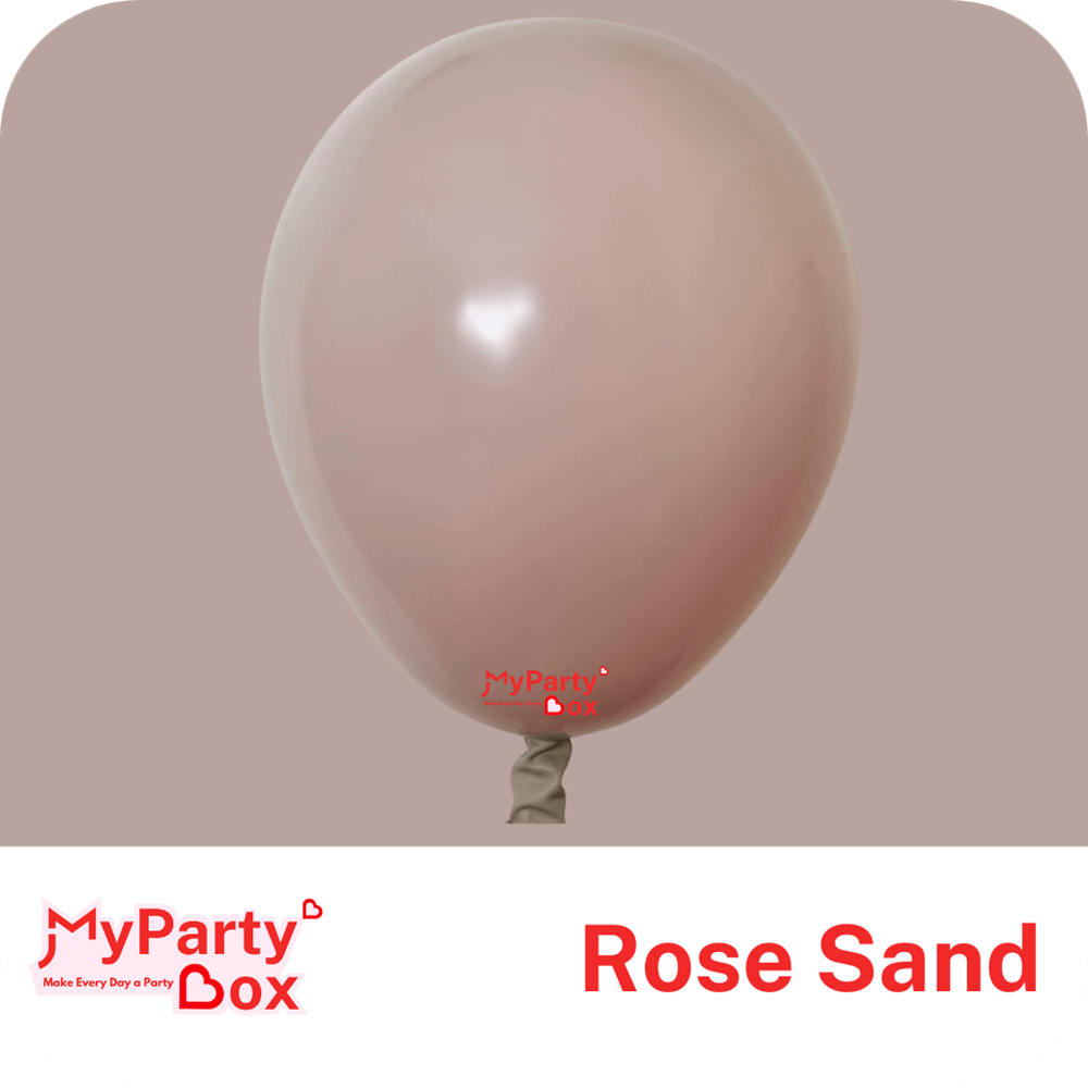 Rose Sand Double Stuffed Latex Balloon
