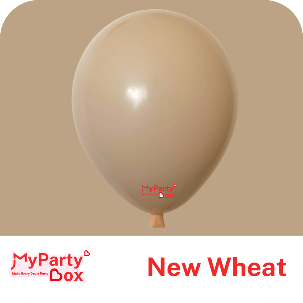 My Party Box New Wheat Double Stuffed Latex Balloon