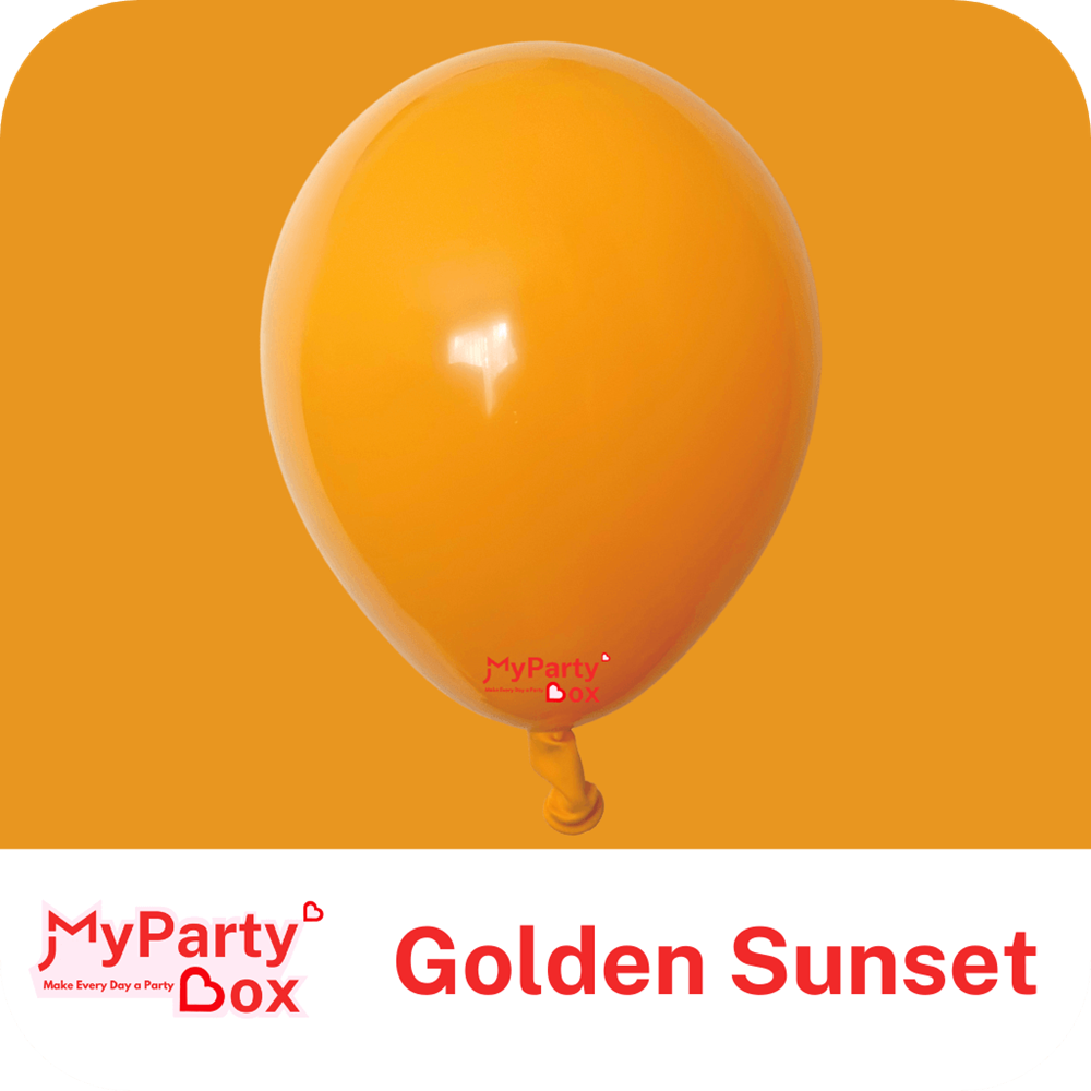 My Party Box Golden Sunset Double Stuffed Latex Balloon