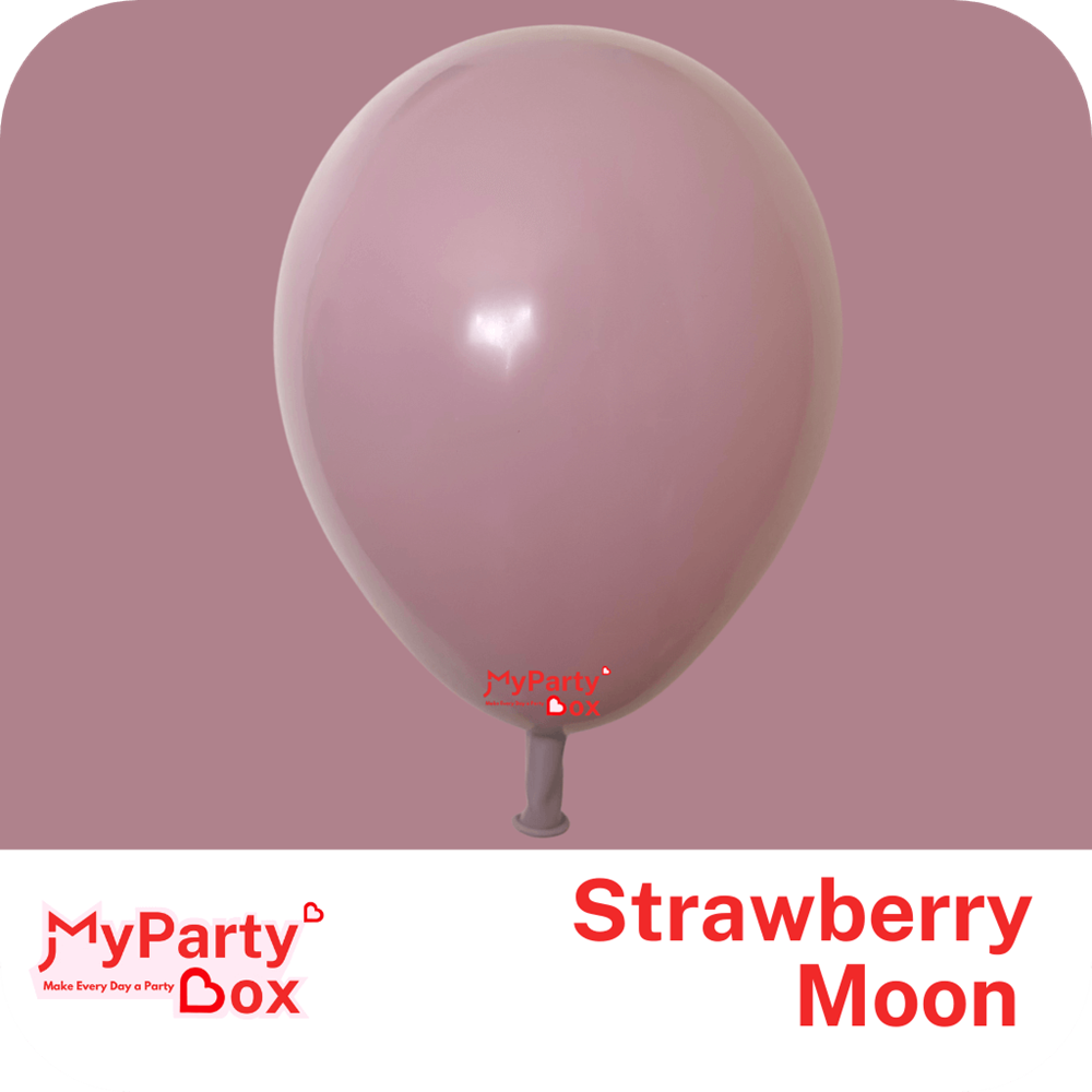 My Party Box Strawberry Moon Double Stuffed Latex Balloon