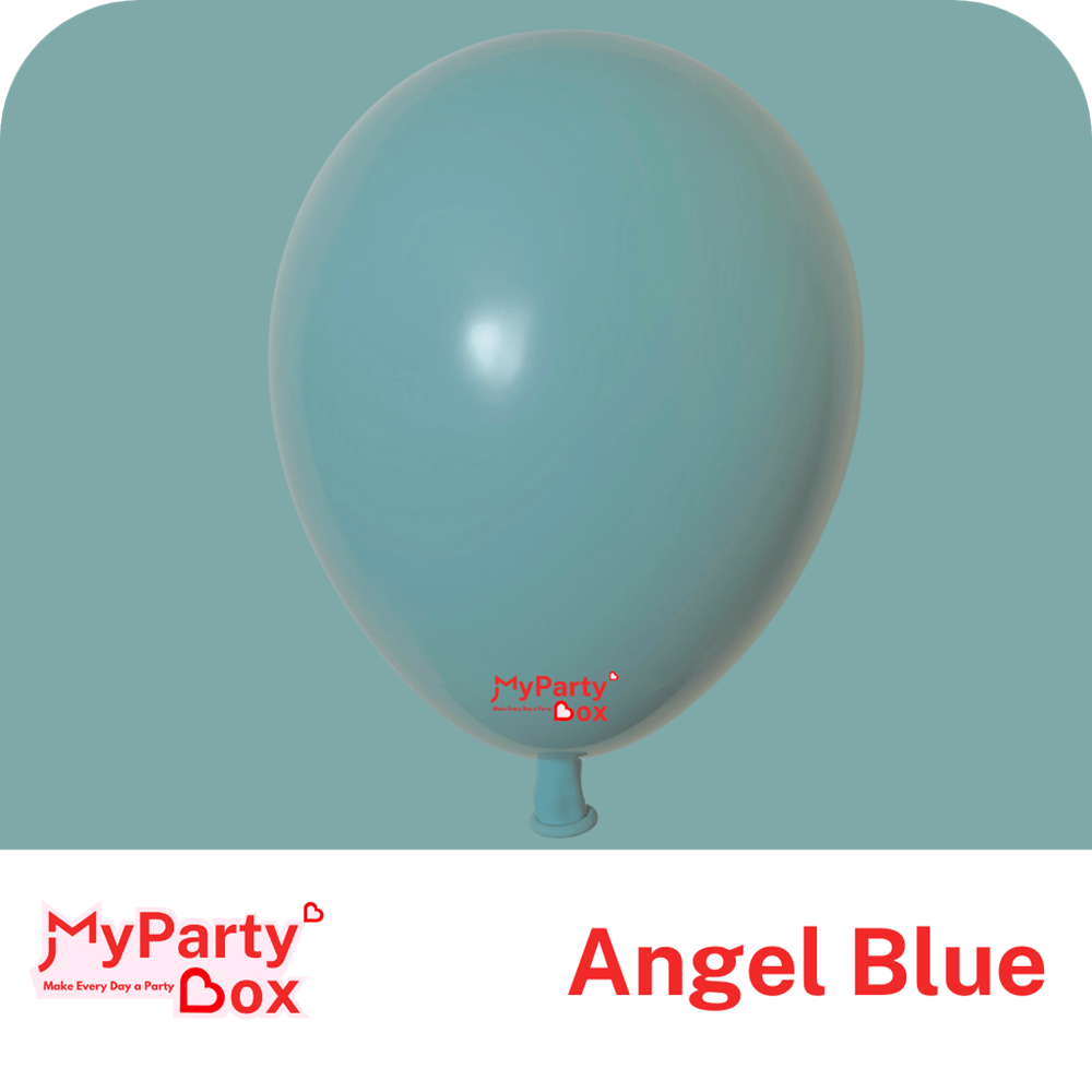 My Party Box Angel Blue Double Stuffed Latex Balloon
