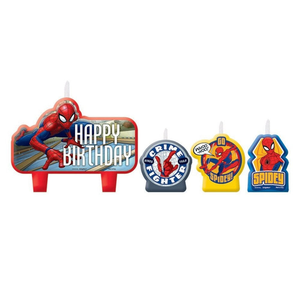 Amscan Spider-Man Happy Birthday Candle Set