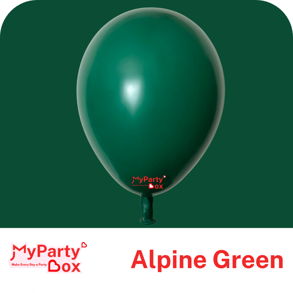 My Party Box Alpine Green Double Stuffed Party Latex Balloon