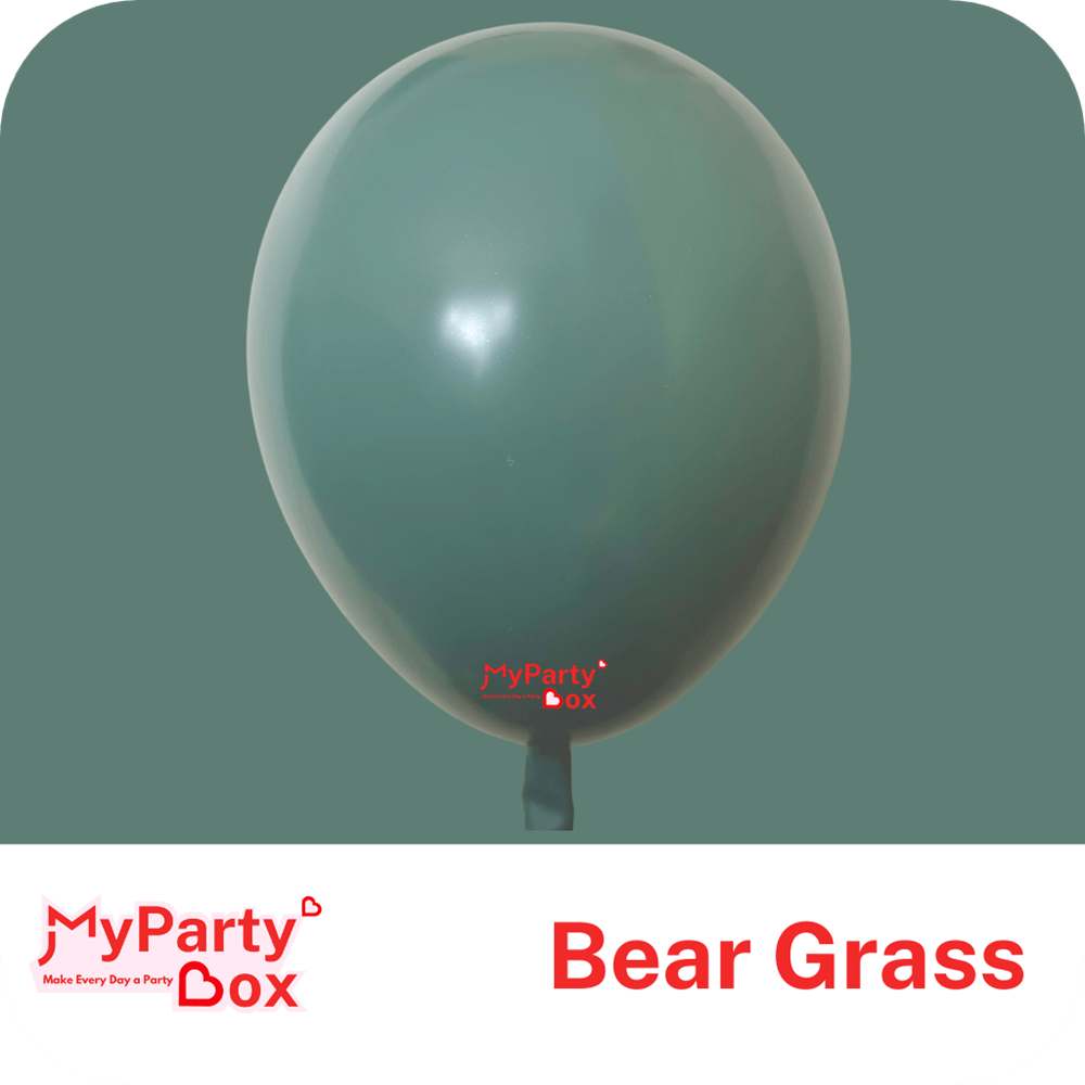 My Party Box Bear Grass Double Stuffed Party  Latex Balloon
