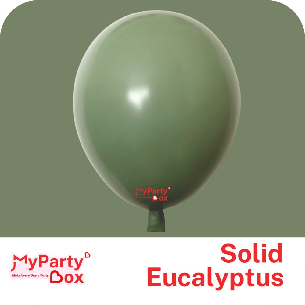My Party Box Solid Eucalyptus Double Stuffed Party Latex Balloon