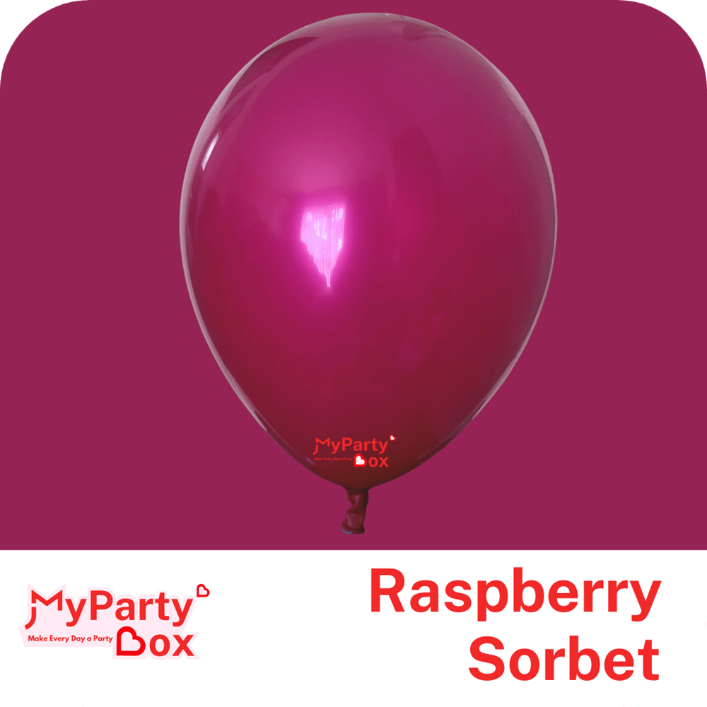 My Party Box Raspberry Sorbet Double Stuffed Latex Balloon