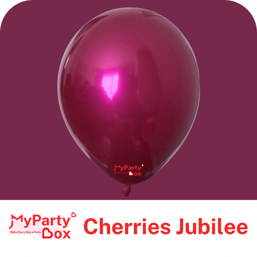 My Party Box Cherries Jubilee Double Stuffed Latex Balloon