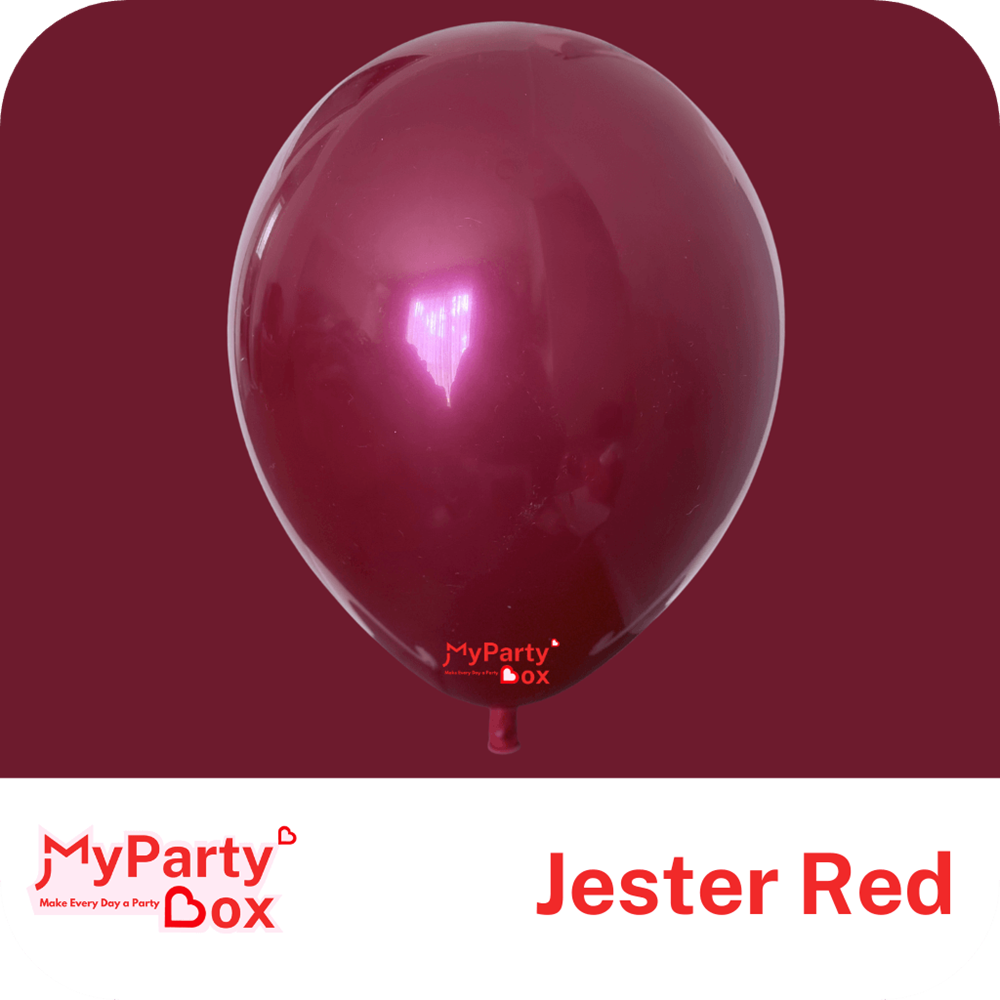 Jester Balloon Jester Red Double Stuffed Latex Balloon l Party Shop l My Party Box ...