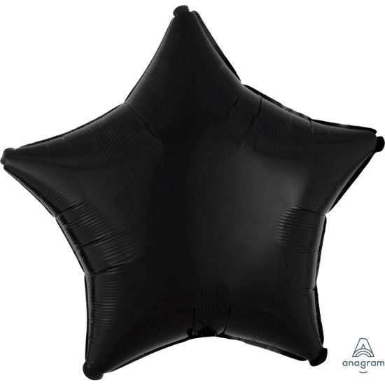 Anagram Metallic Black Star Foil Balloon