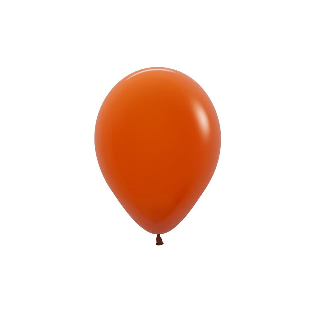 5" (12cm) Fashion Sunset Orange Mini Latex Balloon