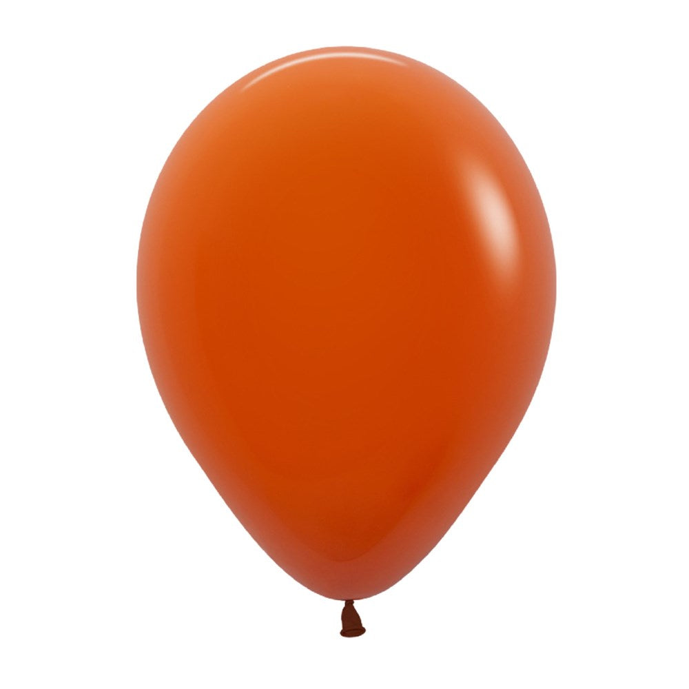 12" (30cm) Fashion Sunset Orange Regular Latex Balloon