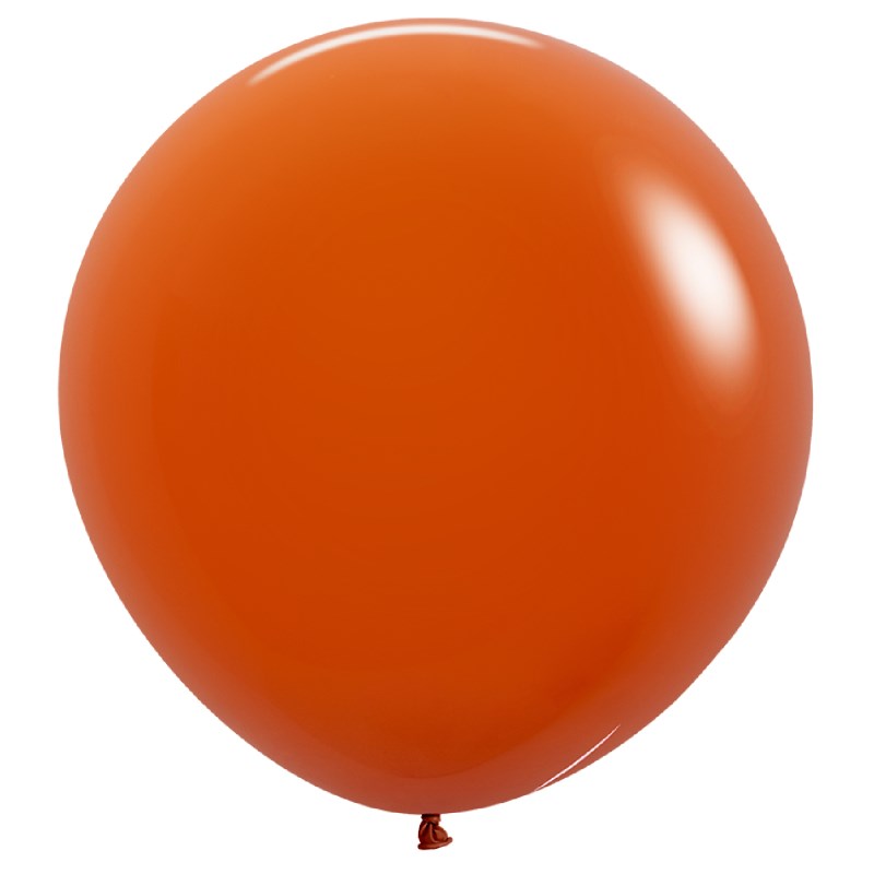 24" (60cm) Fashion Sunset Orange Jumbo Latex Balloon