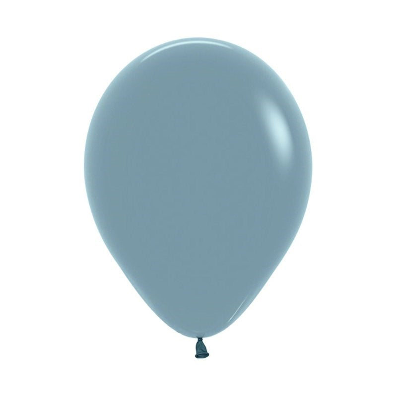 5" (12cm) Pastel Dusk Blue Mini Latex Balloon