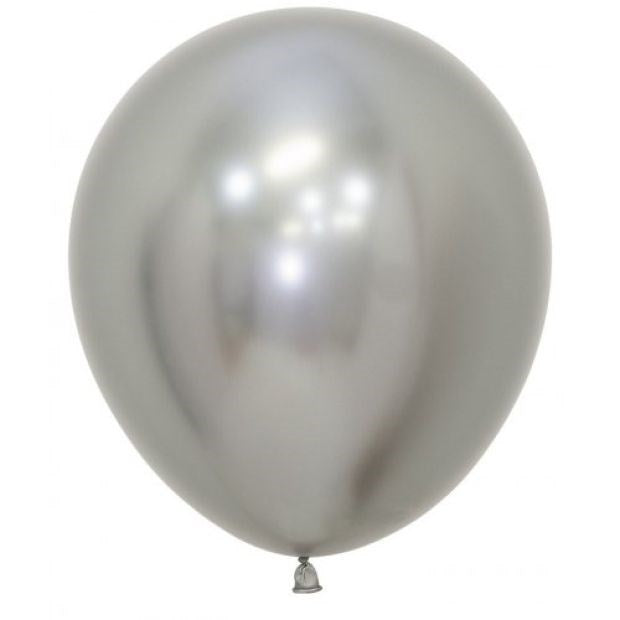 Sempertex Reflex Silver  Large Latex Balloon