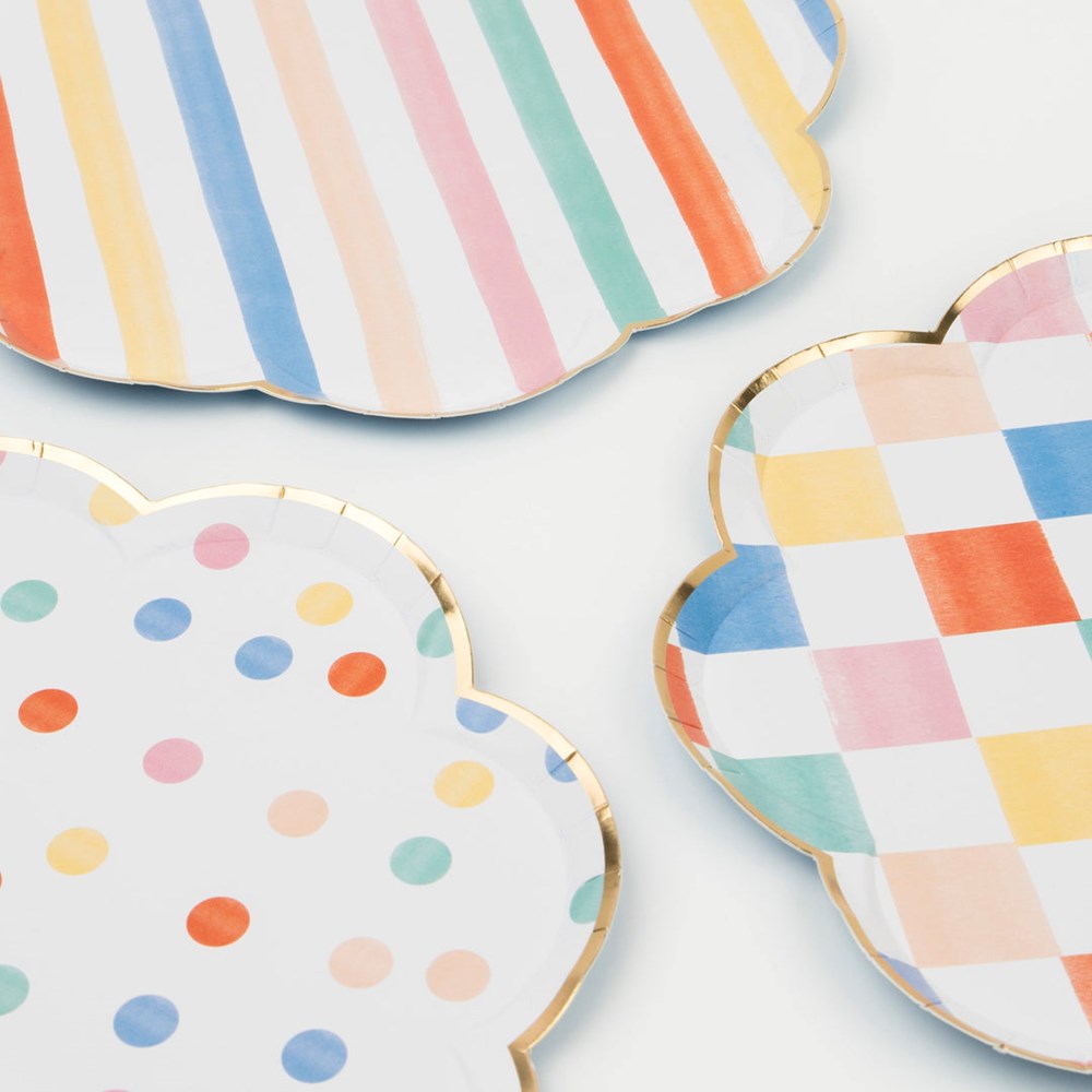 Colourful Pattern Side Plates (PK8)
