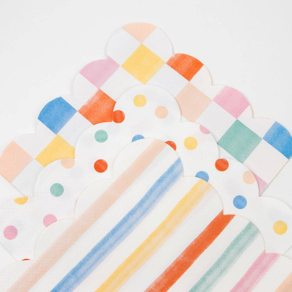 Colourful Pattern Small Napkins (PK16)