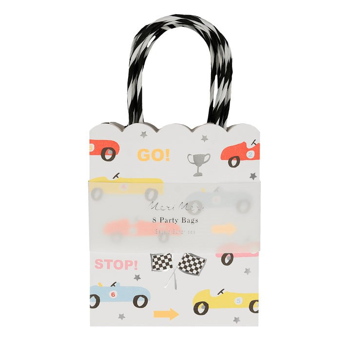 MeriMeri Race Car Party Bags (PK8)