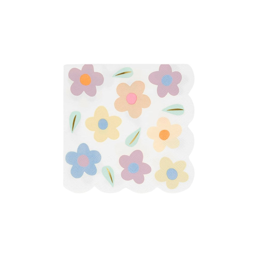 Happy Flowers Small Napkins (PK16)