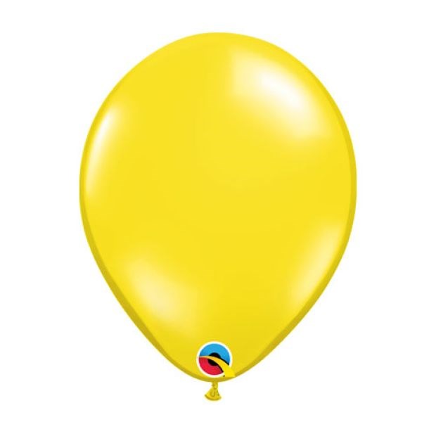 Qualatex Jewel Citrine Yellow Regular Latex Balloon