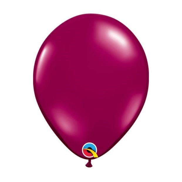 Qualatex Jewel Sparkling Burgundy Regular Latex Balloon