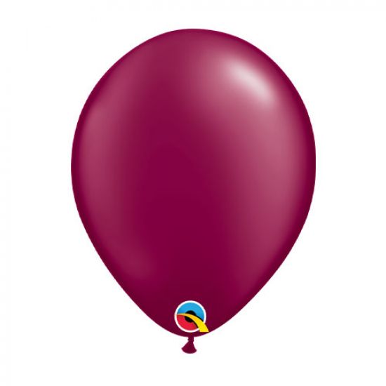 Qualatex Pearl Burgundy Regular Latex Balloon