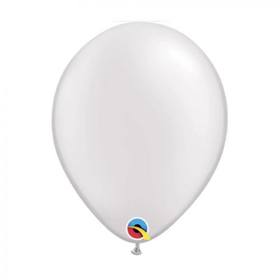 Qualatex Pearl White Regular Size Latex Balloon