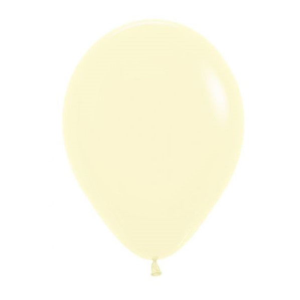 Sempertex Pastel Yellow Regular Latex Balloon