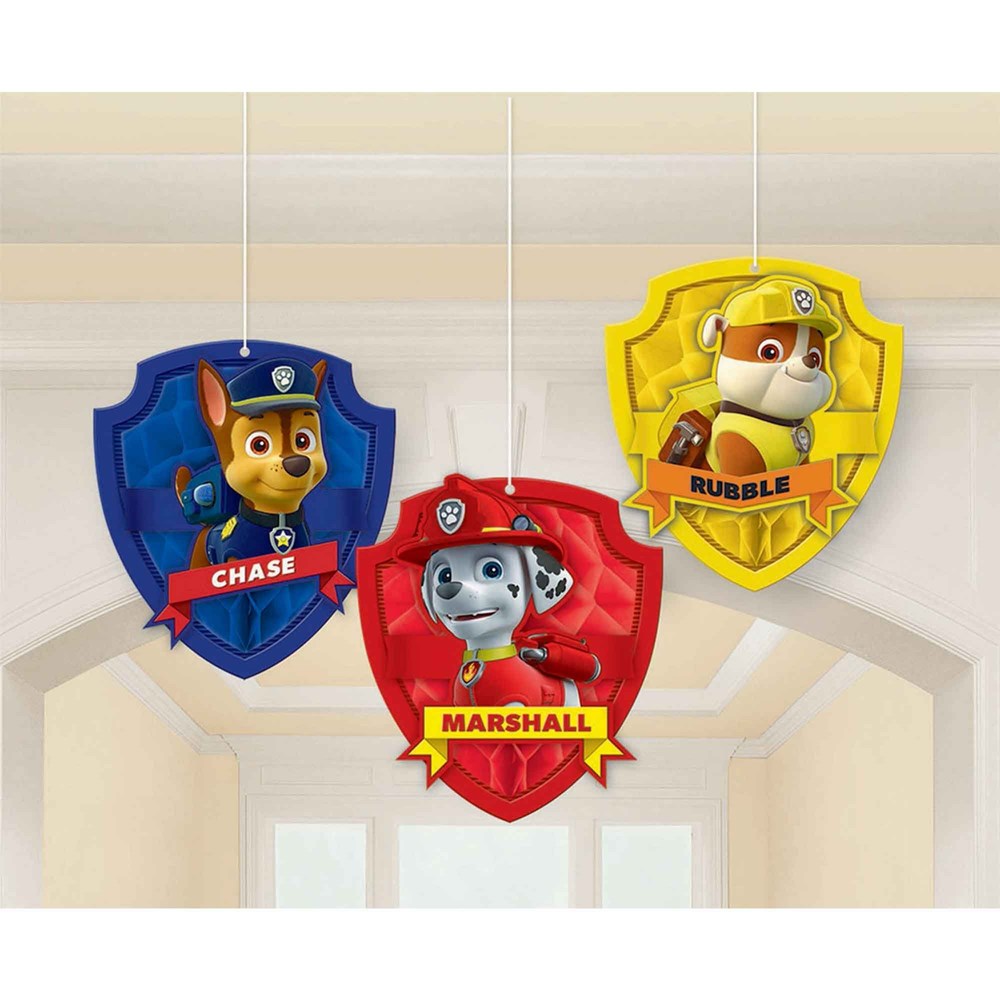 Amscan Paw Patrol Honeycomb Decorations - Tissue & Printed Paper (PC3)