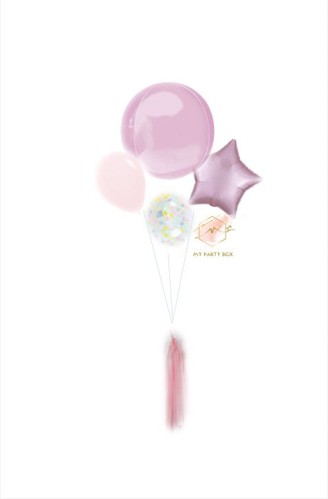 My Party Box Pastel Pink Basic Balloon Bouquet