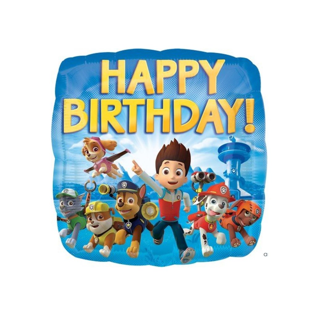 Anagram Paw Patrol Happy Birthday Foil Balloon
