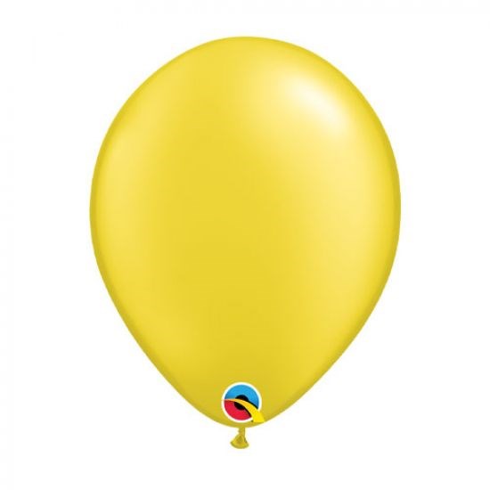 Qualatex Pearl Citrine Yellow Regular Latex Balloon