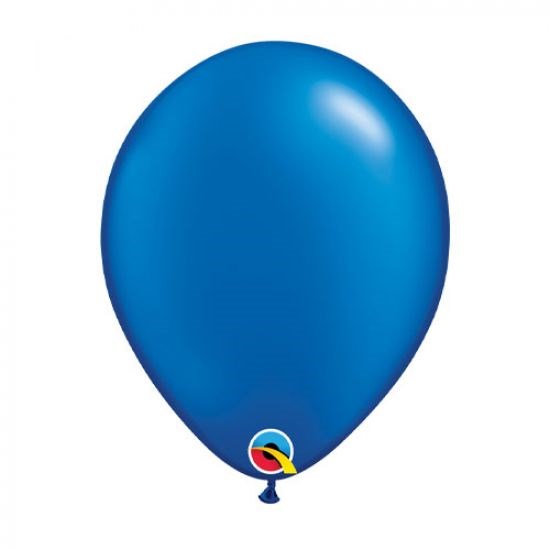 Qualatex Pearl Sapphire Blue  Regular Size Latex Balloon