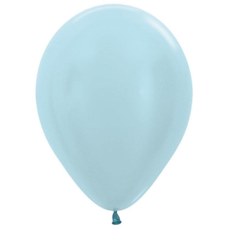Sempertex Satin Blue Regular Latex Balloon