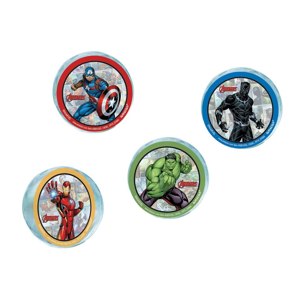 Anagram Avengers Powers Unite Bounce Balls Party Favors with Avengers figures