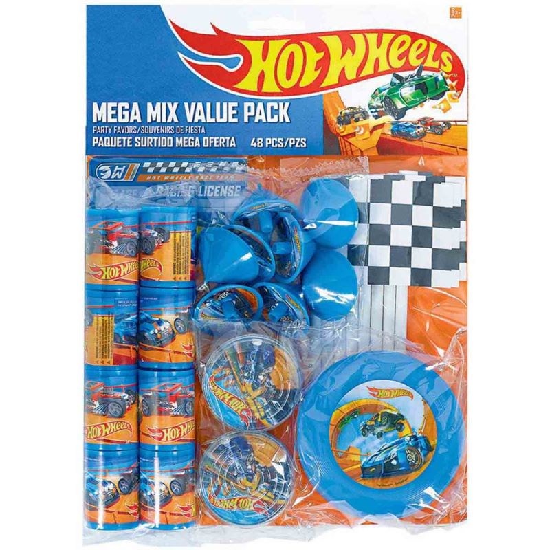Hot Wheels Wild Racer Mega Mix Favors Value Pack