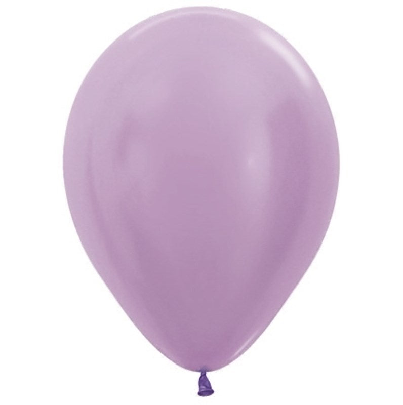 Sempertex Satin Lilac Regular Latex Balloon