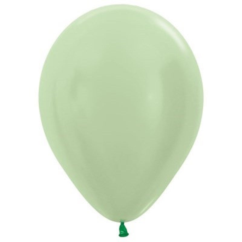 Sempertex Satin Green Regular Latex Balloon