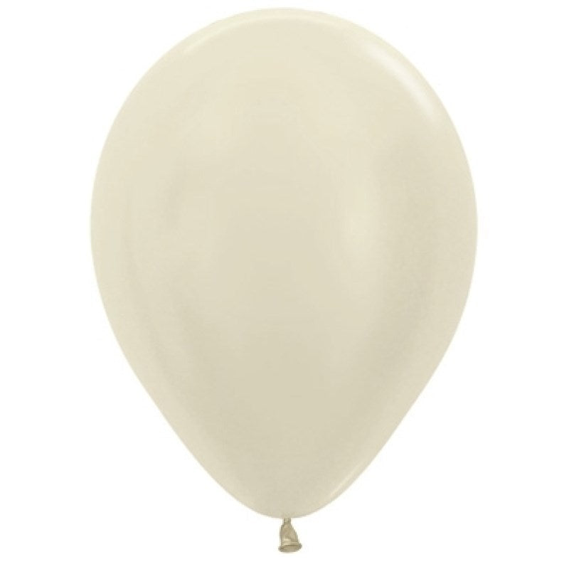 Sempertex Satin Ivory Regular Latex Balloon