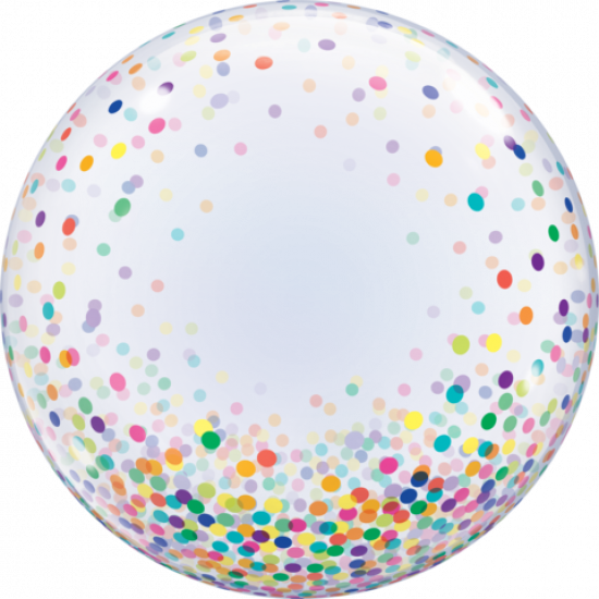 Qualatex Colourful Confetti Dots Deco Bubble