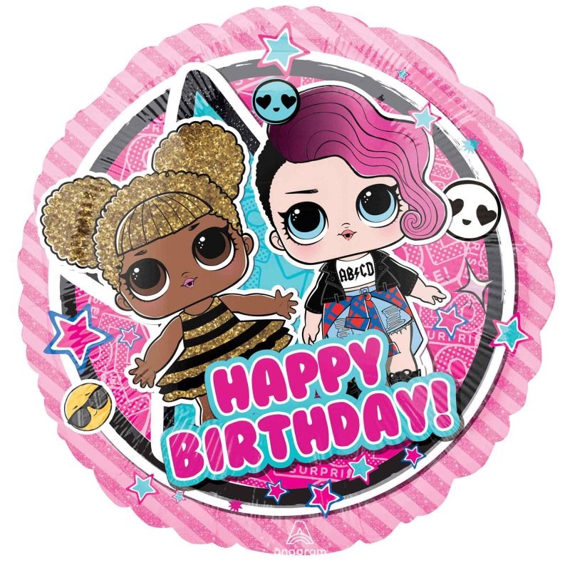 LOL Surprise Happy Birthday Foil Balloon