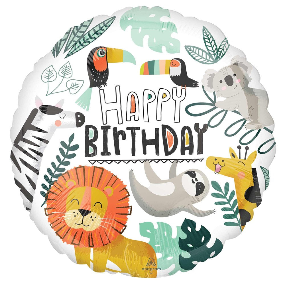 Anagram Get Wild Happy Birthday Foil Balloon