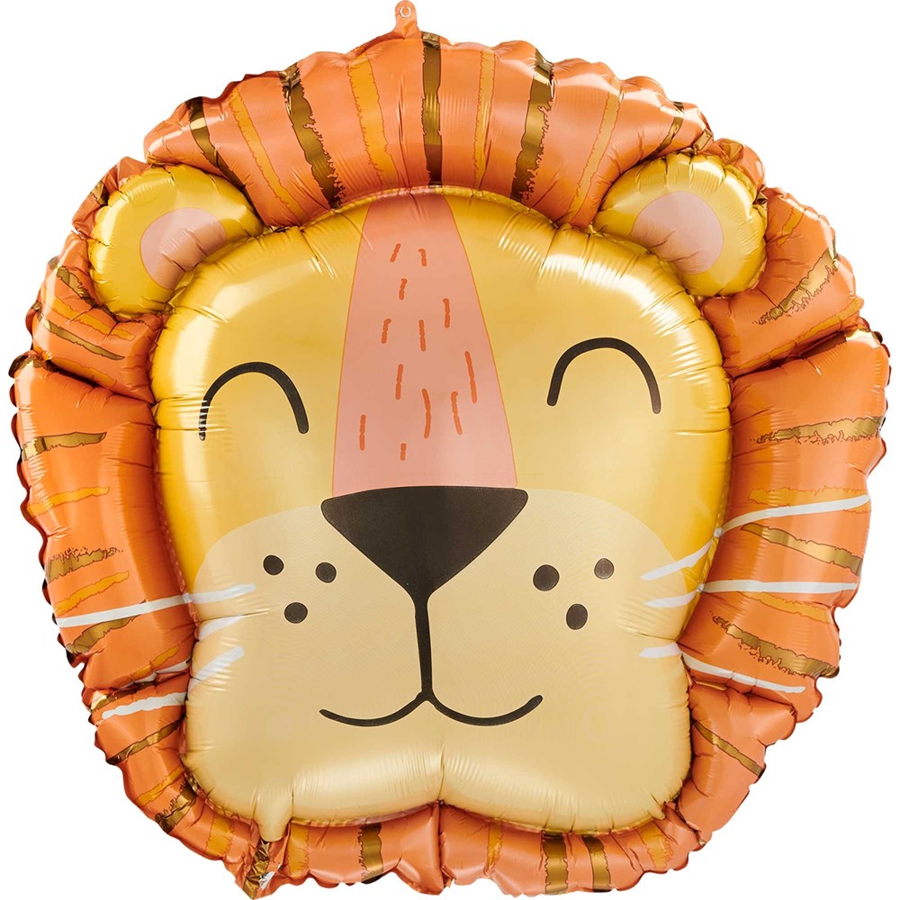 Amscan Get Wild Lion Head Foil Balloon
